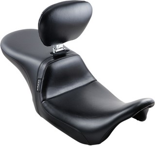 Le Pera Seat Daytona 2-Up Smooth With Driver Backrest Black Seat Dytna i gruppen Reservdelar & Tillbehr / Ram och chassidelar / Sadlar / Sadlar Touring hos Blixt&Dunder AB (08010706)