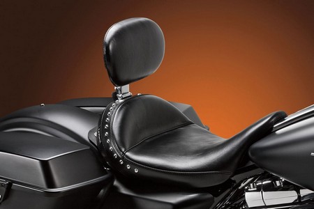 Le Pera Seat Monterey Solo With Driver Backrest Seat Montrey Br 08-19F i gruppen Reservdelar & Tillbehr / Ram och chassidelar / Sadlar / Sadlar Touring hos Blixt&Dunder AB (08010708)