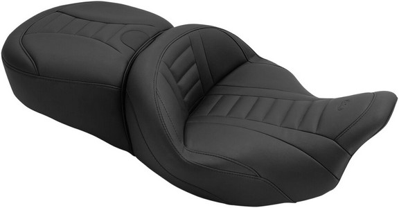 Mustang Seat One-Piece Deluxe Touring 2-Up Seat Deluxe Touring Flh i gruppen Reservdelar & Tillbehr / Ram och chassidelar / Sadlar / Sadlar Touring hos Blixt&Dunder AB (08010962)