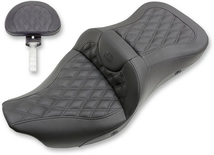 Saddlemen 2-Up Heated Seat Road Sofa Ls Heated Front|Rear Leather|Sadd i gruppen Reservdelar & Tillbehr / Ram och chassidelar / Sadlar / Saddlemen hos Blixt&Dunder AB (08011044)