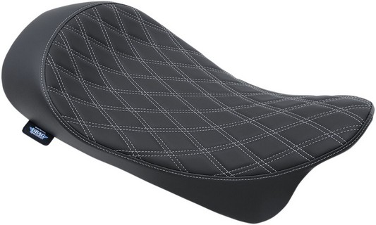 Drag Specialties Seats Seat Solo Dd Slvr Low 08- Seat Low Solo - Doubl i gruppen Reservdelar & Tillbehr / Ram och chassidelar / Sadlar / Sadlar Touring hos Blixt&Dunder AB (08011153)
