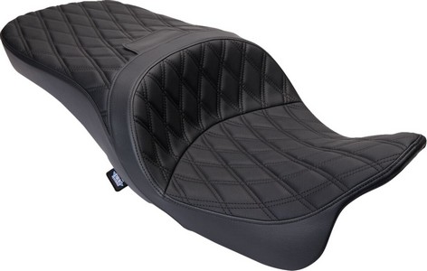 Drag Specialties Seat Freedom Vinyl Double Diamond Black Stitch Flh 20 i gruppen  hos Blixt&Dunder AB (08011481)