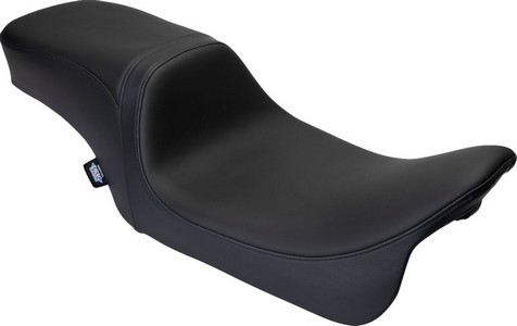 Drag Specialties Predator 2Up Seat - Solar Leather - Black - Smooth - i gruppen  hos Blixt&Dunder AB (08011495)