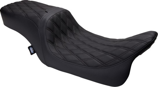 Drag Specialties Seat Predator 2Up W/Backrest Option Blk Dd Vinyl Flh i gruppen  hos Blixt&Dunder AB (08011500)