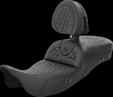 Saddlemen Roadsofa? Seat - Heated - With Backrest - Extended Reach S i gruppen Reservdelar & Tillbehr / Ram och chassidelar / Sadlar / Sadlar Touring hos Blixt&Dunder AB (08011560)