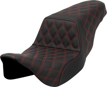 Saddlemen Step-Up Seat - Lattice Stitch - Red Stitch Seat Step Up Ls R i gruppen Reservdelar & Tillbehr / Ram och chassidelar / Sadlar / Sadlar Touring hos Blixt&Dunder AB (08011586)