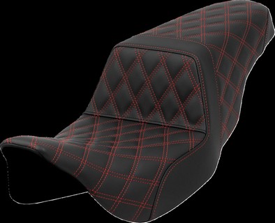 Saddlemen Step-Up Seat - Lattice Stitch - Red Stitch Seat Step Up Ls R i gruppen Reservdelar & Tillbehr / Ram och chassidelar / Sadlar / Sadlar Touring hos Blixt&Dunder AB (08011586)