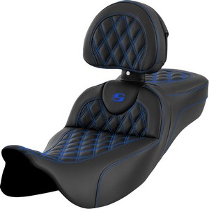 Saddlemen Seat Roadsofa Ls Ext Rch Blue Stitch Seat Road Sofa - Flt 08 i gruppen Reservdelar & Tillbehr / Ram och chassidelar / Sadlar / Sadlar Touring hos Blixt&Dunder AB (08011618)