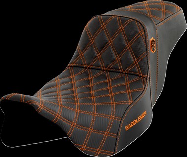 Saddlemen Pro Series Sdc Performance Seat - Without Backrest - Orange i gruppen Reservdelar & Tillbehr / Ram och chassidelar / Sadlar / Sadlar Touring hos Blixt&Dunder AB (08011658)