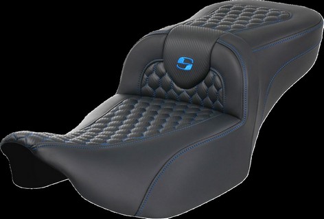 Saddlemen Roadsofa? Seat - Without Backrest - Blue Stitch - Extended i gruppen Reservdelar & Tillbehr / Ram och chassidelar / Sadlar / Sadlar Touring hos Blixt&Dunder AB (08011756)
