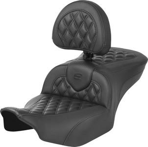 Saddlemen Roadsofa? Seat - With Backrest - Carbon Fiber Seat Roadsof i gruppen Reservdelar & Tillbehr / Ram och chassidelar / Sadlar / Sadlar Touring hos Blixt&Dunder AB (08011786)