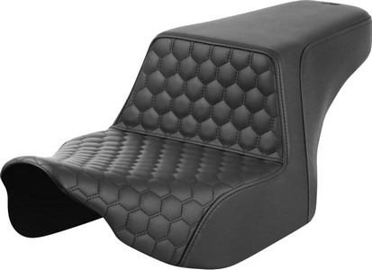 Saddlemen Step-Up Seat - Front Honeycomb - Black Stitching Seat Step U i gruppen Reservdelar & Tillbehr / Ram och chassidelar / Sadlar / Sadlar Touring hos Blixt&Dunder AB (08011824)
