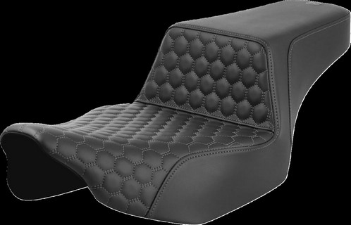 Saddlemen Step-Up Seat - Extendeded Reach - Front Honeycomb - Gray Sti i gruppen Reservdelar & Tillbehr / Ram och chassidelar / Sadlar / Sadlar Touring hos Blixt&Dunder AB (08011833)