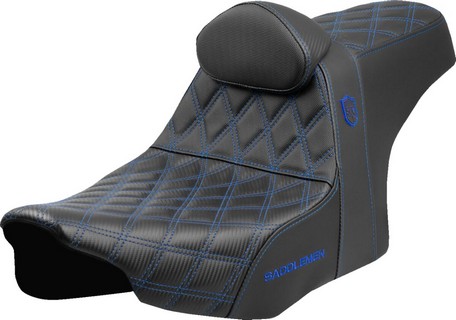 Saddlemen Seat Sdc Performance Grip W/ B/R Blue Stitch Seat Sdc Perfor i gruppen Reservdelar & Tillbehr / Ram och chassidelar / Sadlar / Sadlar Touring hos Blixt&Dunder AB (08012007)