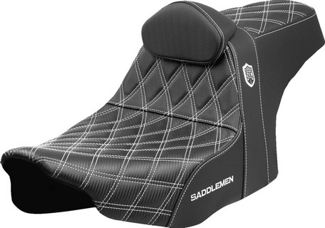 Saddlemen Seat Sdc Performance Grip W/ B/R White Stitch Seat Sdc Perfo i gruppen Reservdelar & Tillbehr / Ram och chassidelar / Sadlar / Sadlar Touring hos Blixt&Dunder AB (08012012)