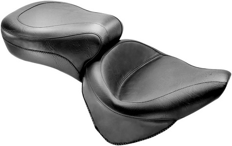 Mustang Seat One-Piece Wide Touring Vintage Smooth Seat Wide Vint 84-9 i gruppen Reservdelar & Tillbehr / Ram och chassidelar / Sadlar / Sadlar Softail hos Blixt&Dunder AB (08020319)