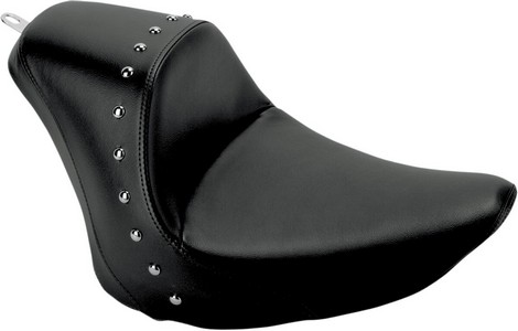 Saddlemen Solo Seat Heels Down Front Saddlegel? Studded Black|Natural i gruppen Reservdelar & Tillbehr / Ram och chassidelar / Sadlar / Sadlar Softail hos Blixt&Dunder AB (08020592)
