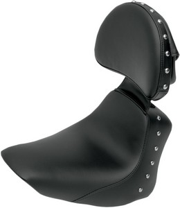 Saddlemen Solo Seat Heels Down Front Saddlegel? Studded Black|Natural i gruppen Reservdelar & Tillbehr / Ram och chassidelar / Sadlar / Sadlar Softail hos Blixt&Dunder AB (08020597)