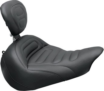 Mustang Seat Solo Tour Breakout Trapezoid Stitch With Removable Backre i gruppen Reservdelar & Tillbehr / Ram och chassidelar / Sadlar / Sadlar Softail hos Blixt&Dunder AB (08020930)