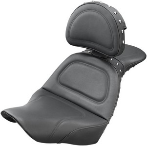 Saddlemen Seat Explorer Studded Special W/Backrest Black Seat Explorer i gruppen Reservdelar & Tillbehr / Ram och chassidelar / Sadlar / Saddlemen hos Blixt&Dunder AB (08021052)