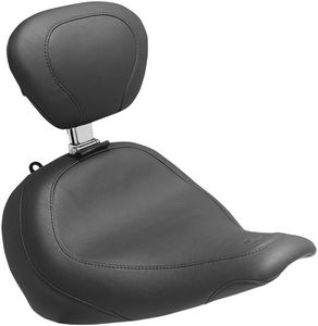 Mustang Seat Wide Tripper W/Backrest Solo Black Seat Wd Tripr Dbr Flfb i gruppen Reservdelar & Tillbehr / Ram och chassidelar / Sadlar / Sadlar Softail hos Blixt&Dunder AB (08021099)