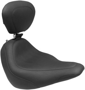 Mustang Seat Wide Tripper W/Backrest Solo Black Seat Solo Wdtrpr Dbr F i gruppen Reservdelar & Tillbehr / Ram och chassidelar / Sadlar / Sadlar Softail hos Blixt&Dunder AB (08021117)