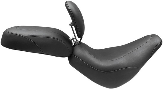 Mustang Seat Wide Tripper Rear Black Seat Pasngr Wd Trpr Fxbb i gruppen Reservdelar & Tillbehr / Ram och chassidelar / Sadlar / Sadlar Softail hos Blixt&Dunder AB (08021122)