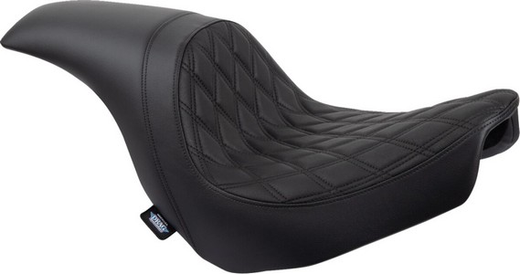 Drag Specialties Predator Seat - Double Diamond W/ Black Sitching - Vi i gruppen  hos Blixt&Dunder AB (08021517)