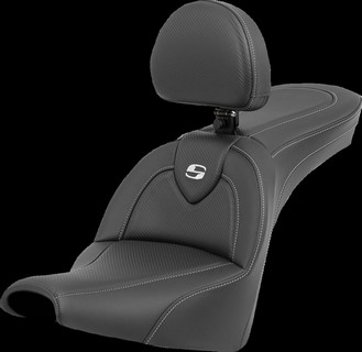 Saddlemen Seat Roadsofa Cf With Backrest Seat Roadsofa Fxbb/Fxst 18-Up i gruppen Reservdelar & Tillbehr / Ram och chassidelar / Sadlar / Sadlar Softail hos Blixt&Dunder AB (08021562)