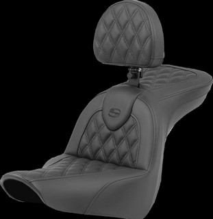 Saddlemen Seat Roadsofa Ls With Backrest Seat Roadsofa Flsb/Fxlr 18-Up i gruppen Reservdelar & Tillbehr / Ram och chassidelar / Sadlar / Sadlar Softail hos Blixt&Dunder AB (08021566)