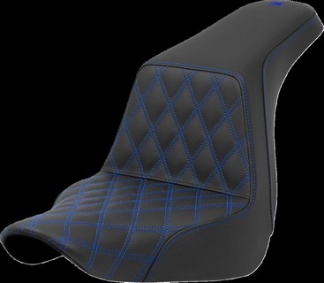 Saddlemen Seat Step Up Ls Driver Blue Stitch Seat Step Up Flsb/Fxlr 18 i gruppen Reservdelar & Tillbehr / Ram och chassidelar / Sadlar / Sadlar Softail hos Blixt&Dunder AB (08021571)