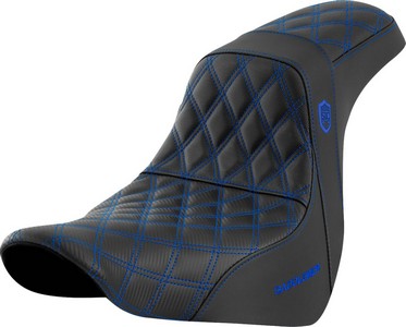 Saddlemen Seat Sdc Perf Gripper Blue Stitch Seat Pro Serie Sdc Flsb/Fx i gruppen Reservdelar & Tillbehr / Ram och chassidelar / Sadlar / Sadlar Softail hos Blixt&Dunder AB (08021591)