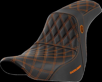 Saddlemen Seat Sdc Perf Gripper Orange Stitch Seat Pro Serie Sdc Flsb/ i gruppen Reservdelar & Tillbehr / Ram och chassidelar / Sadlar / Sadlar Softail hos Blixt&Dunder AB (08021594)