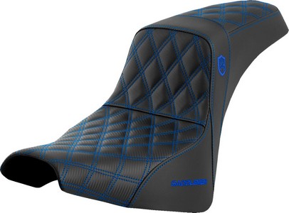 Saddlemen Seat Sdc Perf Gripper Blue Stitch Seat Pro Serie Sdc Fxbb/Fx i gruppen Reservdelar & Tillbehr / Ram och chassidelar / Sadlar / Sadlar Softail hos Blixt&Dunder AB (08021603)