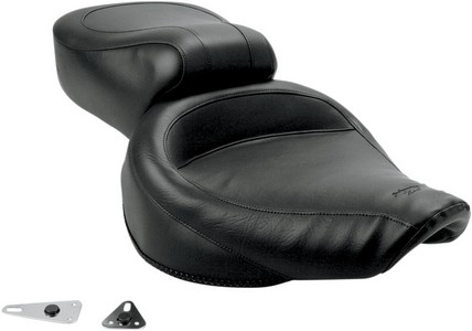 Mustang Seat One-Piece Super Touring 2-Up Vintage Smooth Seat Wide Vin i gruppen Reservdelar & Tillbehr / Ram och chassidelar / Sadlar / Sadlar Touring hos Blixt&Dunder AB (08030229)