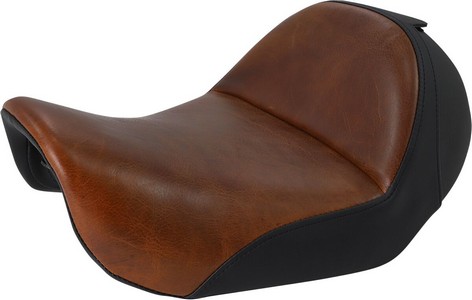 Saddlemen Lariat Solo Seat Distressed Brown Leather With Gel Harley Da i gruppen Reservdelar & Tillbehr / Ram och chassidelar / Sadlar / Saddlemen hos Blixt&Dunder AB (08030421)