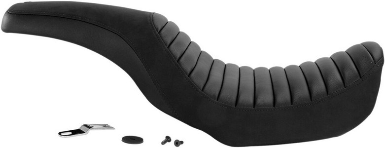 Saddlemen 2-Up Seat Profiler Front|Rear Leather|Saddlegel? Black Seat i gruppen Reservdelar & Tillbehr / Ram och chassidelar / Sadlar / Saddlemen hos Blixt&Dunder AB (08030481)
