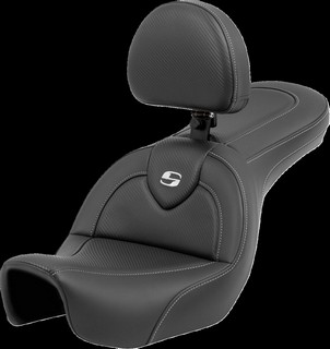 Saddlemen Seat Roadsofa Cf With Backrest Seat Roadsofa Cf With Backres i gruppen Reservdelar & Tillbehr / Ram och chassidelar / Sadlar / Sadlar Dyna (FXD) hos Blixt&Dunder AB (08030708)