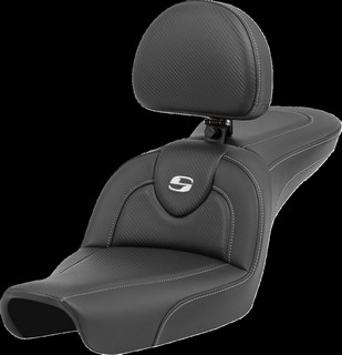 Saddlemen Seat Roadsofa Cf With Backrest Seat Roadsofa Cf With Backres i gruppen Reservdelar & Tillbehr / Ram och chassidelar / Sadlar / Sadlar Dyna (FXD) hos Blixt&Dunder AB (08030714)