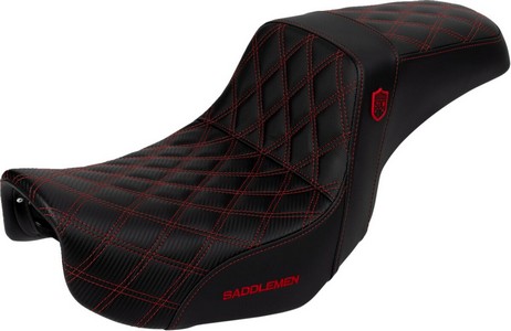 Saddlemen Seat Sdc Performance Red Stitch Seat Pro Serie Sdc Fxd 07-17 i gruppen Reservdelar & Tillbehr / Ram och chassidelar / Sadlar / Sadlar Dyna (FXD) hos Blixt&Dunder AB (08030728)