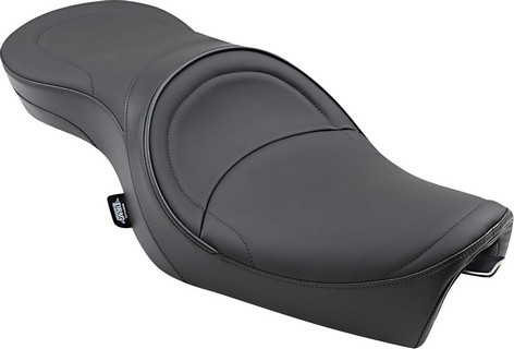 Drag Specialties Seats Seat Low-Profile Touring Rear 2-Up Vinyl Black i gruppen Reservdelar & Tillbehr / Ram och chassidelar / Sadlar / Sadlar Sportster hos Blixt&Dunder AB (08040258)