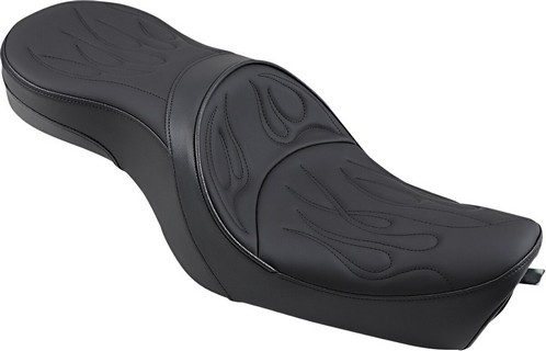 Drag Specialties Seats Seat Low-Profile Touring Rear 2-Up Vinyl Black i gruppen Reservdelar & Tillbehr / Ram och chassidelar / Sadlar / Sadlar Sportster hos Blixt&Dunder AB (08040260)