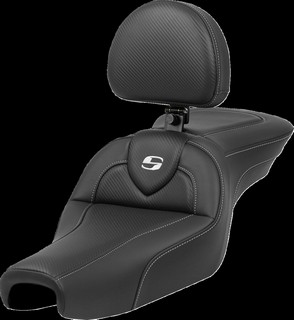 Saddlemen Seat Roadsofa Cf W/ Backrest Seat Roadsofa Cf W/ Backrest i gruppen Reservdelar & Tillbehr / Ram och chassidelar / Sadlar / Sadlar Sportster hos Blixt&Dunder AB (08040799)