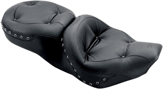 Mustang Seat Regal One-Piece Ultra Touring 2-Up Pillow Top With Black i gruppen Reservdelar & Tillbehr / Ram och chassidelar / Sadlar / Sadlar Touring hos Blixt&Dunder AB (08050038)