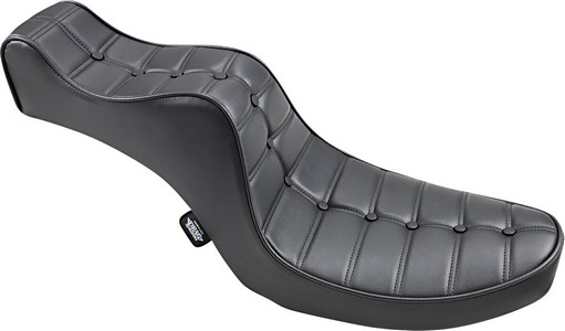 Drag Specialties Seat Mini King And Queen Rear 2-Up Vinyl Black Seat M i gruppen Reservdelar & Tillbehr / Ram och chassidelar / Sadlar / Sadlar Dyna (FXD) hos Blixt&Dunder AB (08050093)