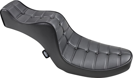 Drag Specialties Seats Seat Mini King And Queen Rear 2-Up Vinyl Black i gruppen Reservdelar & Tillbehr / Ram och chassidelar / Sadlar / Sadlar Dyna (FXD) hos Blixt&Dunder AB (08050093)