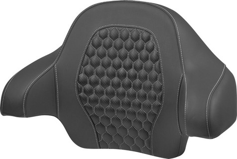 Saddlemen Tour Pack Backrest Pad - Honeycomb - Silver Stitching Tour P i gruppen Reservdelar & Tillbehr / Ram och chassidelar / Sadlar / Sadlar Touring hos Blixt&Dunder AB (08220604)