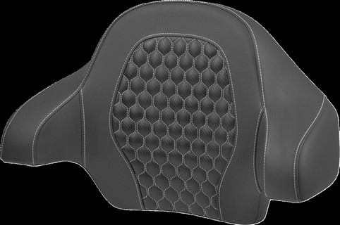 Saddlemen Tour Pack Backrest Pad - Honeycomb - White Stitching Tour Pa i gruppen Reservdelar & Tillbehr / Ram och chassidelar / Sadlar / Sadlar Touring hos Blixt&Dunder AB (08220605)
