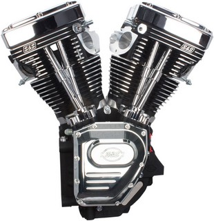 S&S Engine T-143 Without Fuel And Ignition Systems Wrinkle Black Engin i gruppen Reservdelar & Tillbehr / Motordelar / Kompletta Motorer hos Blixt&Dunder AB (09010205)