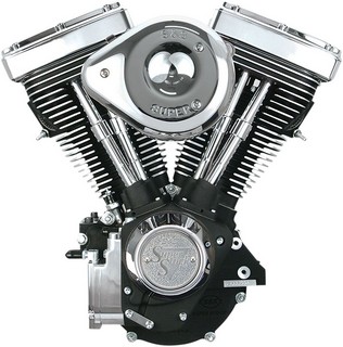 S&S Engine V80 Complete Assembly Wrinkle Black Engine Comp V80 Blk/Chr i gruppen Reservdelar & Tillbehr / Motordelar. / Kompletta Motorer hos Blixt&Dunder AB (09010230)